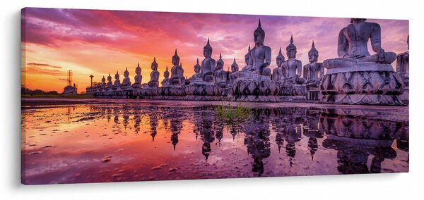 Slika - Bude v sončnem zahodu (120x50 cm)