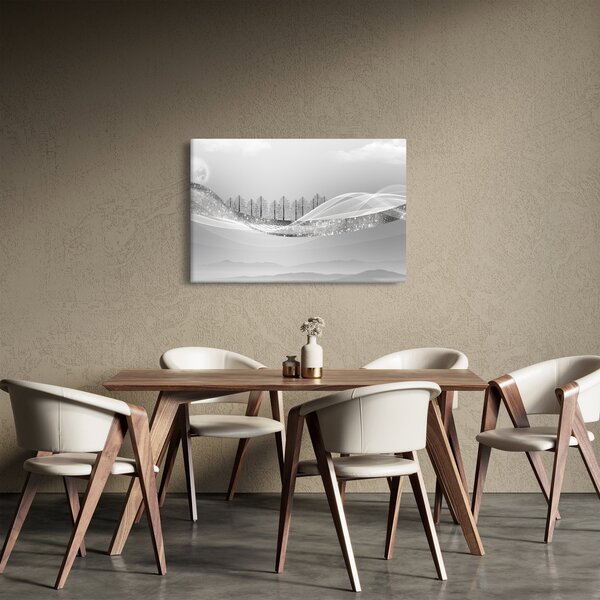 Slika - Srebrna pokrajina (90x60 cm)