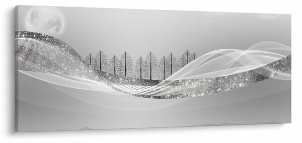 Slika - Srebrna pokrajina (120x50 cm)