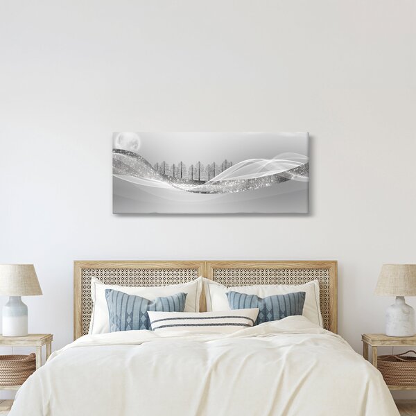 Slika - Srebrna pokrajina (120x50 cm)