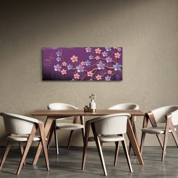 Slika - Pomladni somrak (120x50 cm)