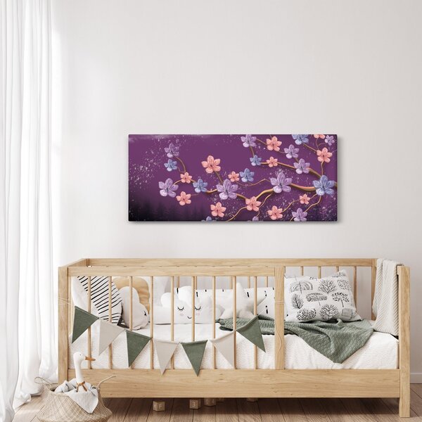 Slika - Pomladni somrak (120x50 cm)