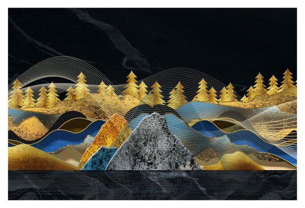 Slika - Zlate gore (90x60 cm)