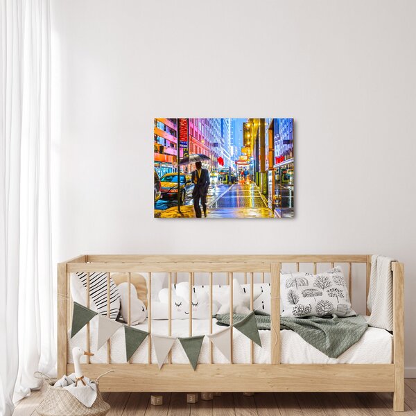 Slika - Mesto v neonskem sijaju (70x50 cm)