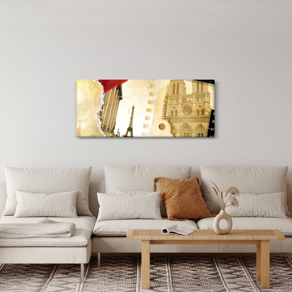 Slika - Spomini na Pariz (120x50 cm)
