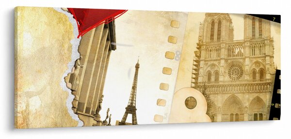 Slika - Spomini na Pariz (120x50 cm)