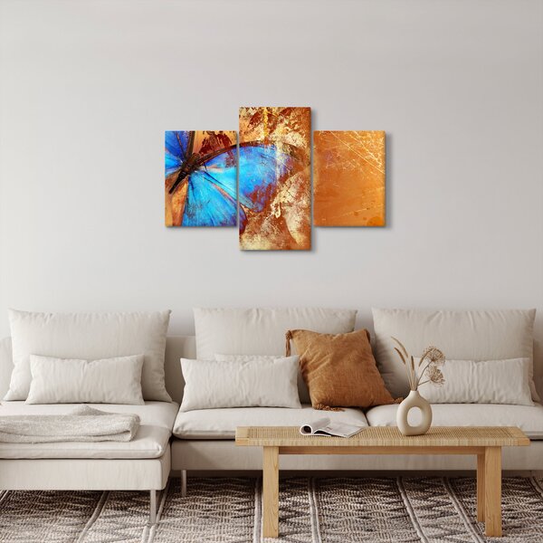 Slika - modri metulj (90x60 cm)