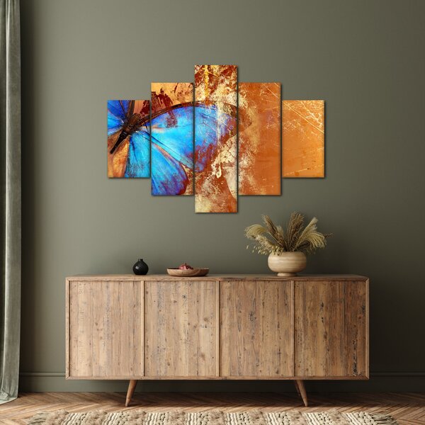 Slika - modri metulj (150x105 cm)
