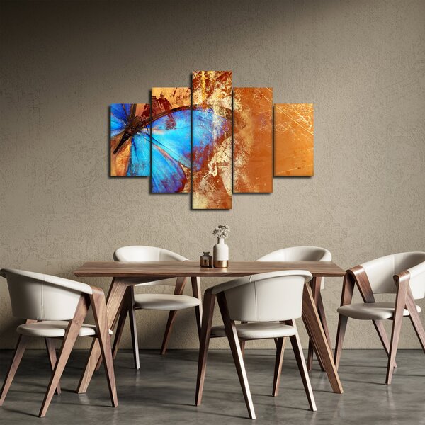 Slika - modri metulj (150x105 cm)