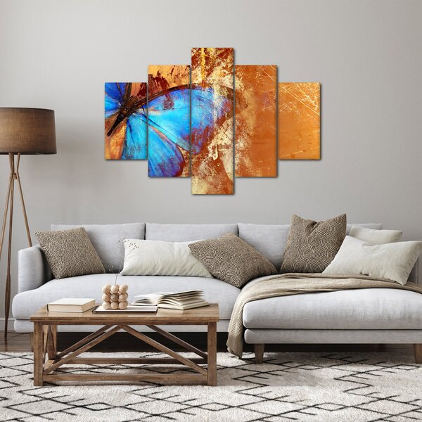 Slika - modri metulj (150x105 cm)