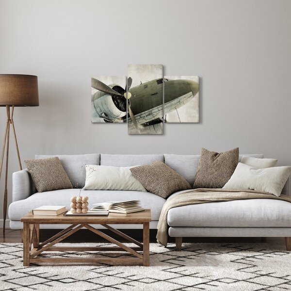 Slika - Staro propelersko letalo (90x60 cm)