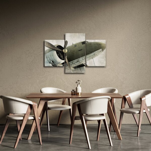 Slika - Staro propelersko letalo (90x60 cm)
