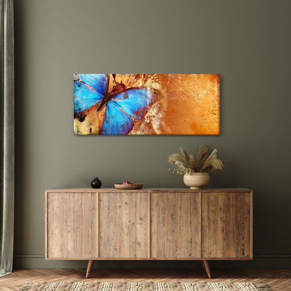 Slika - modri metulj (120x50 cm)