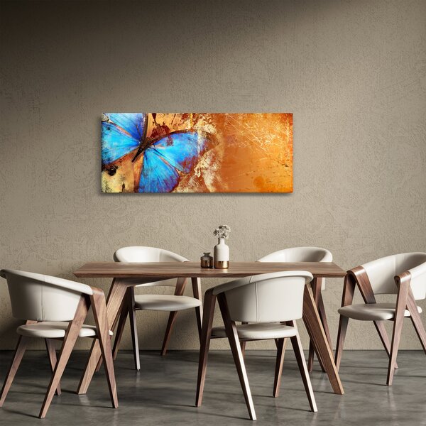 Slika - modri metulj (120x50 cm)