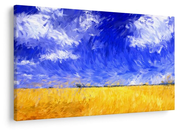 Slika - Oljna slika, Zlato polje (90x60 cm)