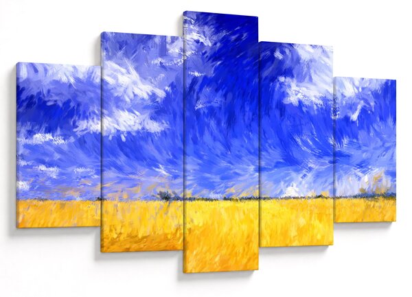 Slika - Oljna slika, Zlato polje (150x105 cm)