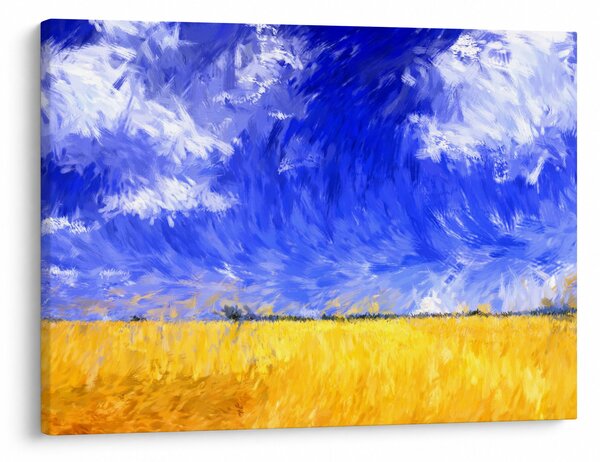 Slika - Oljna slika, Zlato polje (70x50 cm)