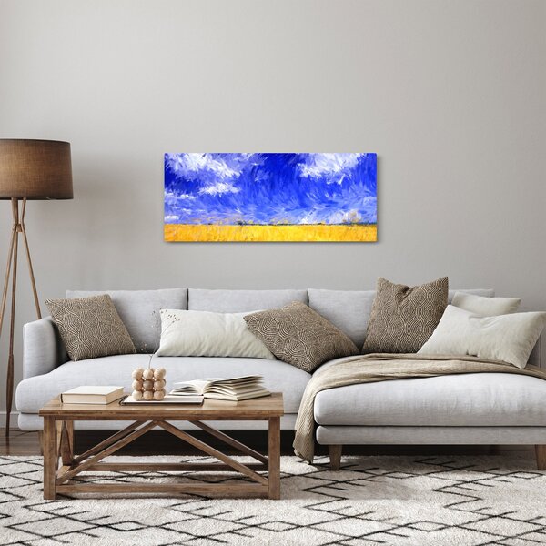 Slika - Oljna slika, Zlato polje (120x50 cm)