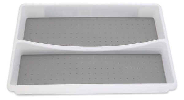 Sivi plastični organizator pribora za ladicu 32,5 x 23,5 cm - Addis