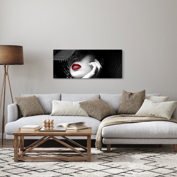 Slika - Ženska s klobukom (120x50 cm)