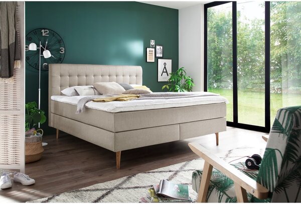 Bež boxspring krevet 160x200 cm Massello – Meise Möbel