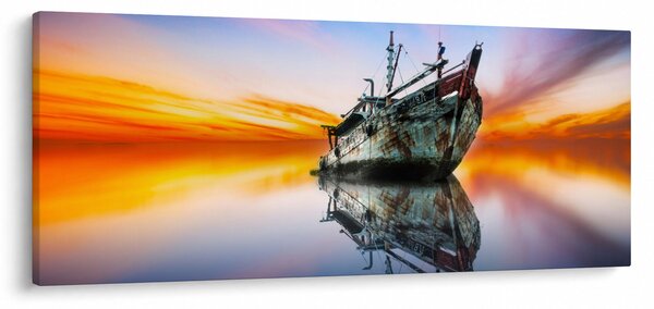 Slika - Zora nad brodolomcem (120x50 cm)