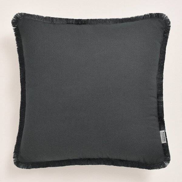 Tamno siva jastučnica Boca Chica s resicama 50 x 50 cm