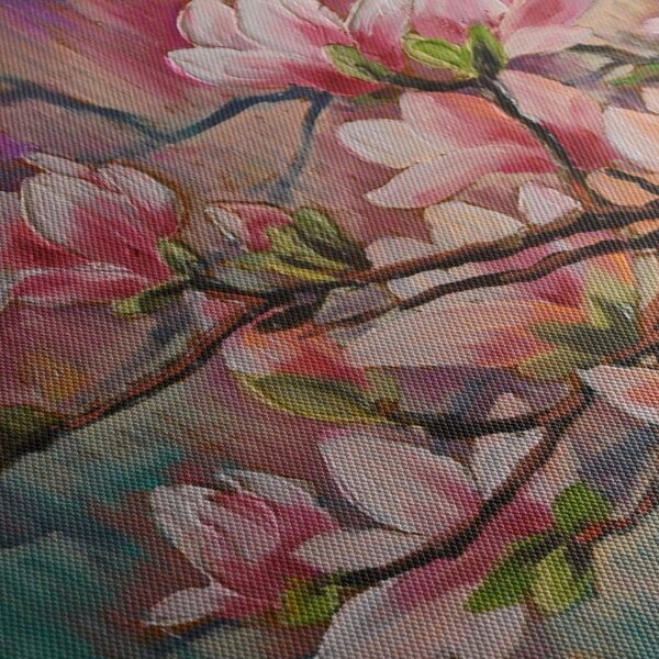 Slika - Oljna slika, Cvetoča sakura (90x60 cm)