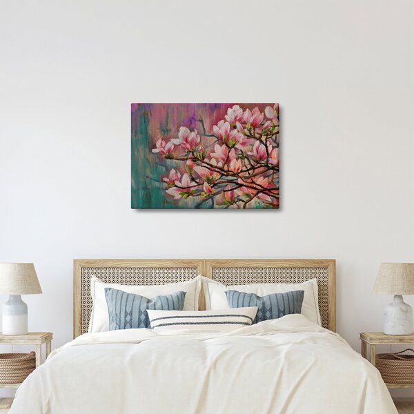 Slika - Oljna slika, Cvetoča sakura (70x50 cm)