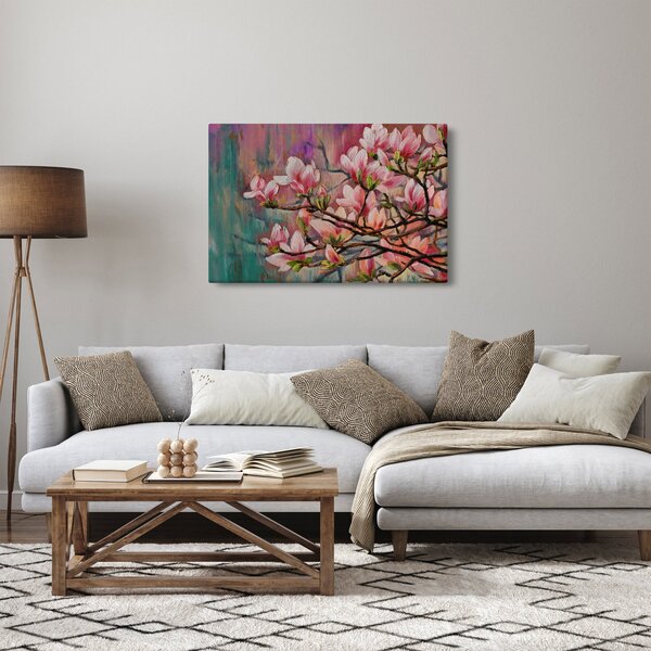 Slika - Oljna slika, Cvetoča sakura (90x60 cm)