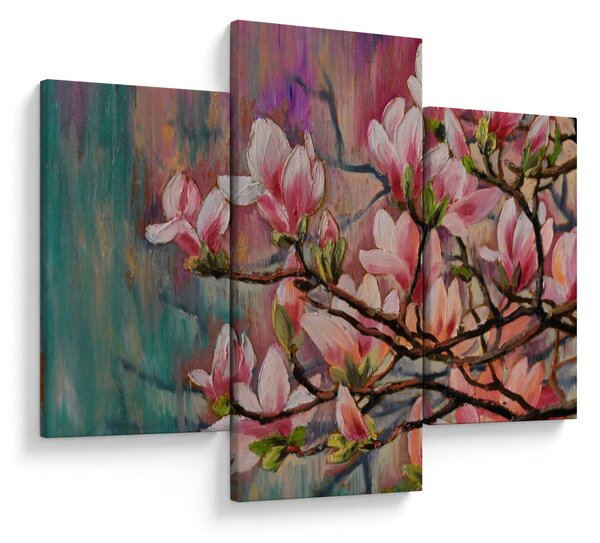 Slika - Oljna slika, Cvetoča sakura (90x60 cm)
