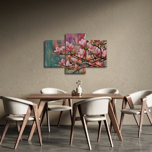 Slika - Oljna slika, Cvetoča sakura (90x60 cm)