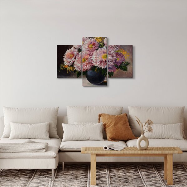 Slika - Oljna slika, Rože v vazi (90x60 cm)