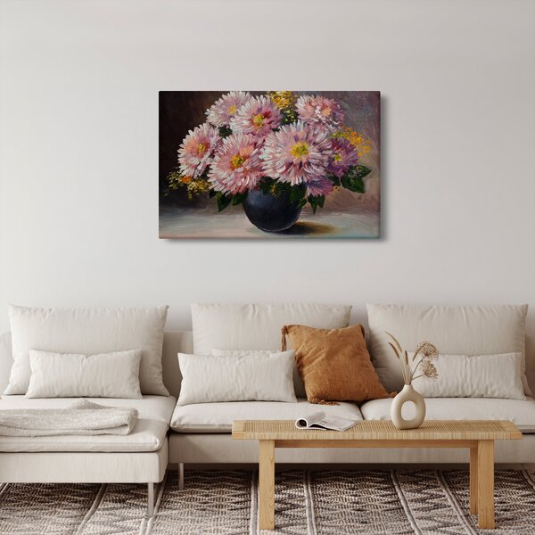 Slika - Oljna slika, Rože v vazi (90x60 cm)