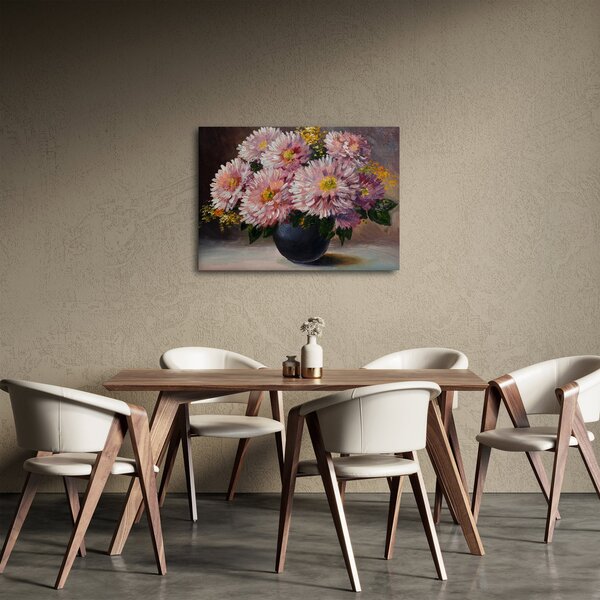 Slika - Oljna slika, Rože v vazi (70x50 cm)