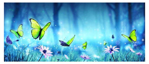 Slika - Mistična gozdna jasa (120x50 cm)
