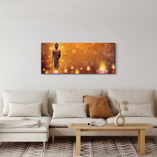 Slika - Buda v zlatih bleščicah (120x50 cm)