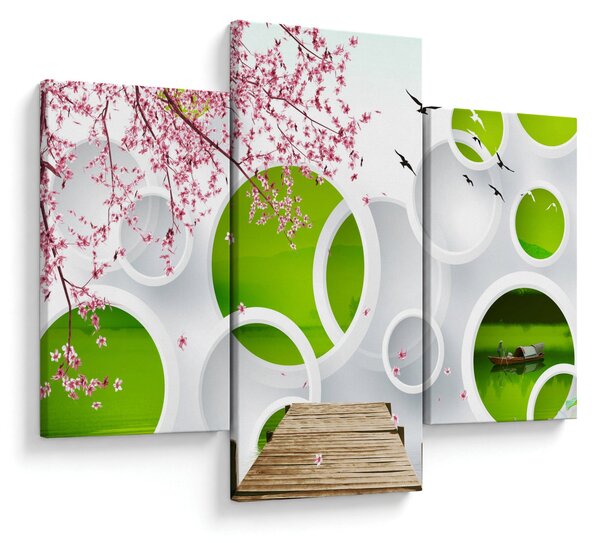 Slika - Pomol nad jezerom (90x60 cm)