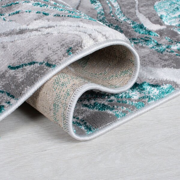 Sivi/tirkizni tepih 80x150 cm Marbled – Flair Rugs