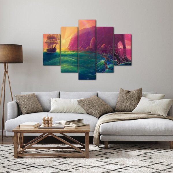 Slika - Oljna slika, Potovanje v fantastično kraljestvo (150x105 cm)
