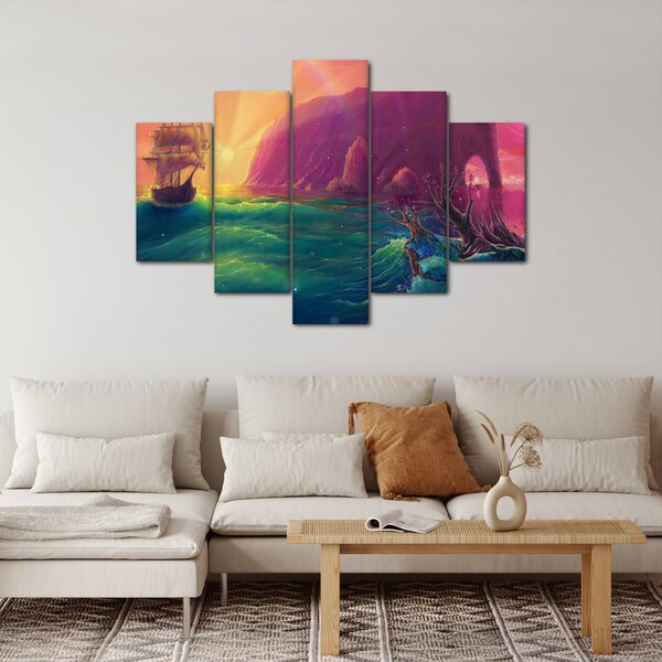 Slika - Oljna slika, Potovanje v fantastično kraljestvo (150x105 cm)