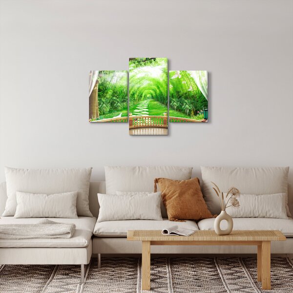 Slika - Pogled na tropski vrt (90x60 cm)