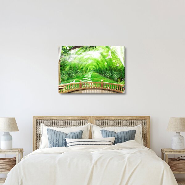 Slika - Pogled na tropski vrt (70x50 cm)