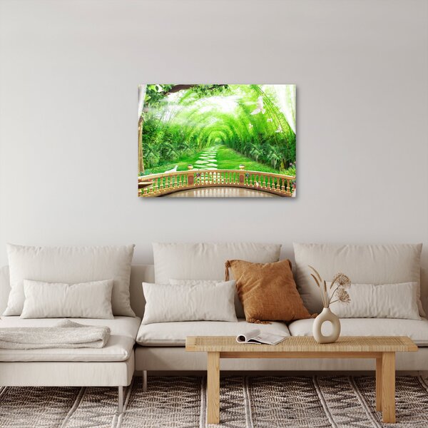 Slika - Pogled na tropski vrt (70x50 cm)