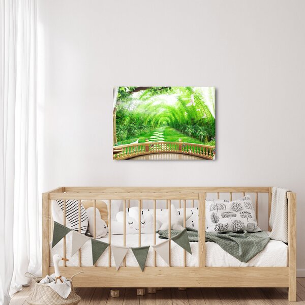 Slika - Pogled na tropski vrt (70x50 cm)