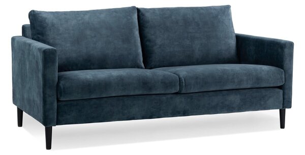 Tamnoplava sofa s baršunastom površinom Scandic Adagio, širine 153 cm
