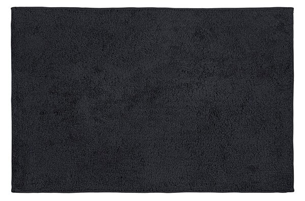 Crna pamučna prostirka za kupanje Wenko Ono, 50 x 80 cm