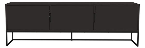 Crna TV komoda s 3 vrata Tenzo Lipp, 176 x 57 cm