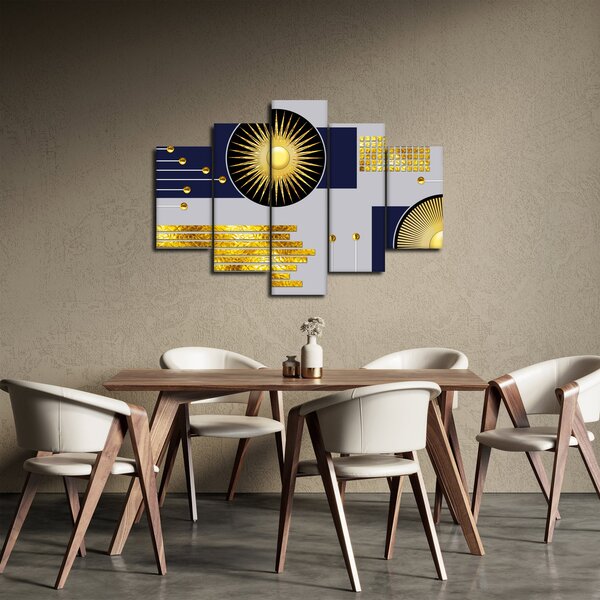 Slika - Zlati krogi (150x105 cm)
