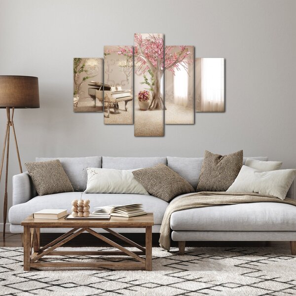 Slika - Sanjska notranjost s klavirjem (150x105 cm)